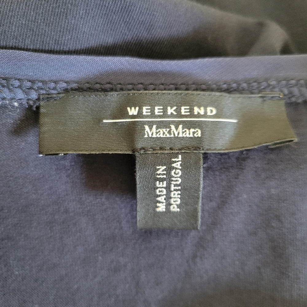 Weekend Max Mara Designer Jersey Knit 3/4 Sleeve Casual Minimal Top Size Med - Picture 6 of 7